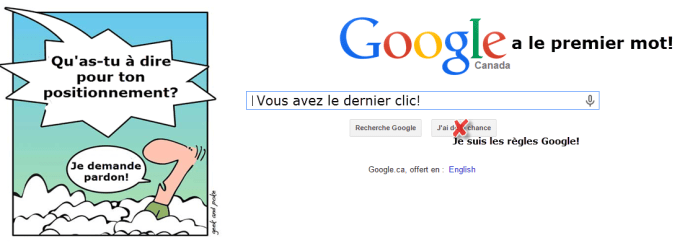 SEO - jugement dernier Google