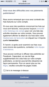Facebook-avertissement