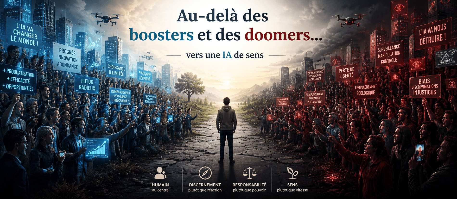 Au-delà des Doomers et des Boosters - L'IA de Sens