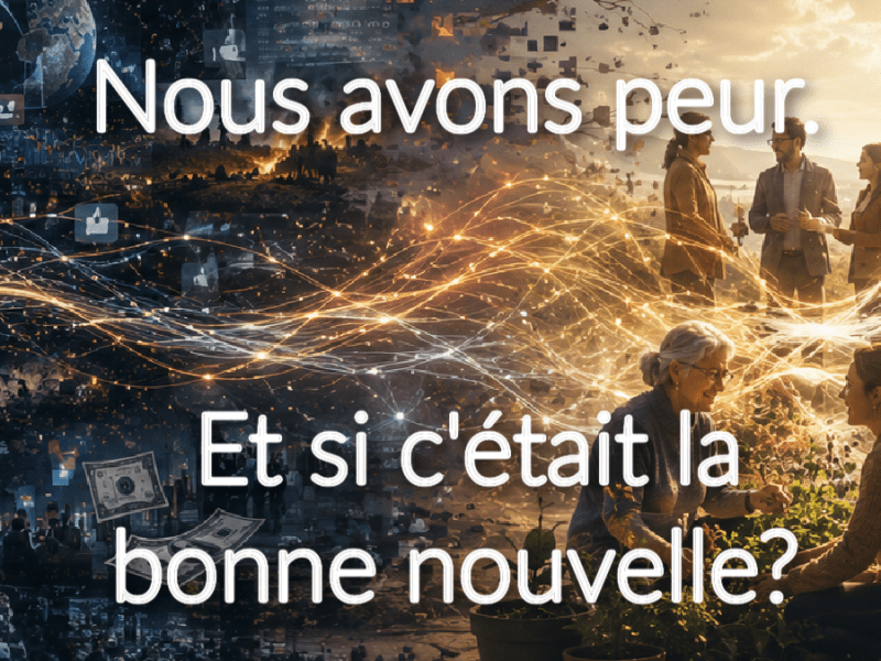 Nous avons peur. Et si c&rsquo;était la bonne&nbsp;nouvelle?