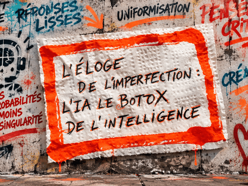 L&rsquo;éloge de l&rsquo;imperfection : l’IA, le botox de&nbsp;l’intelligence