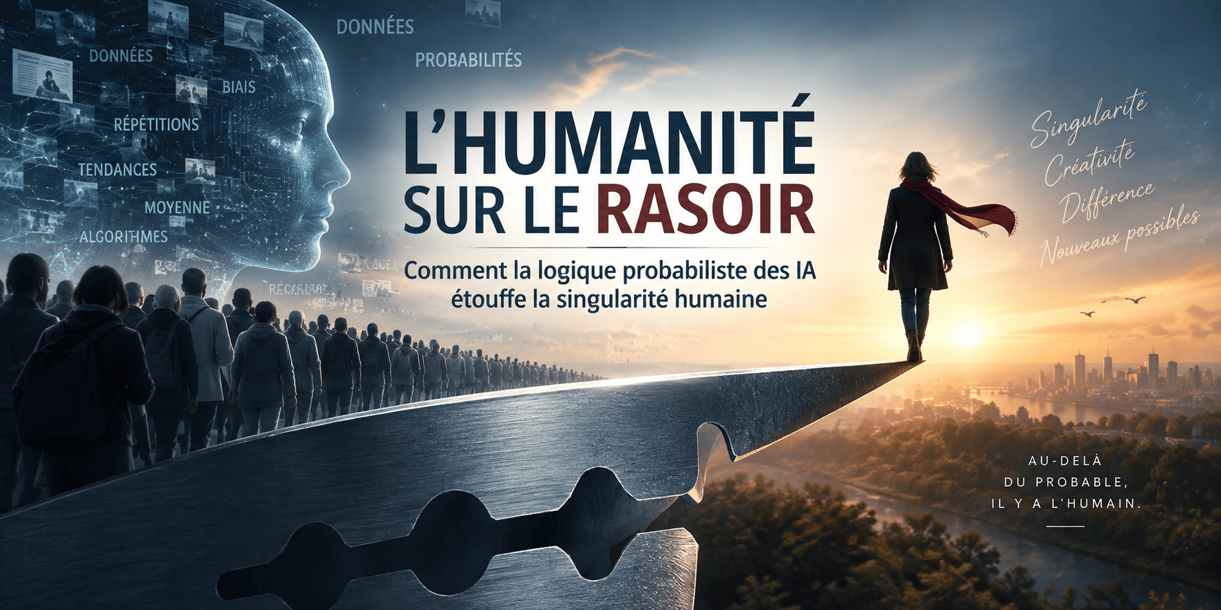 l'humanité sur le rasoir